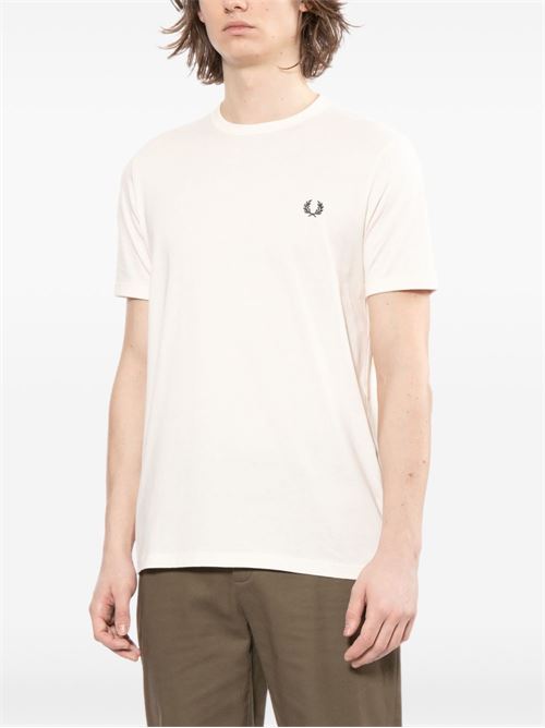 T-shirt uomo Fred Perry manica corta beige FRED PERRY | M2396608